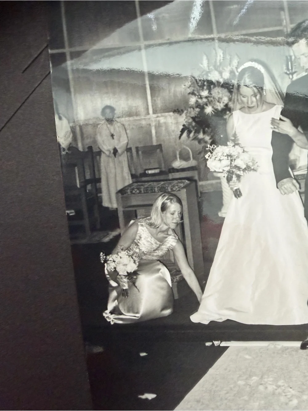 Wedding Photograph Wall Art - Black & White Vintage Style